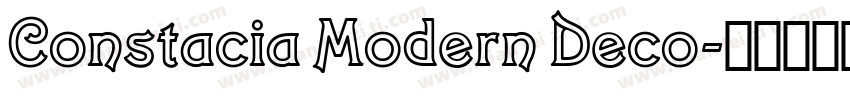 Constacia Modern Deco字体转换